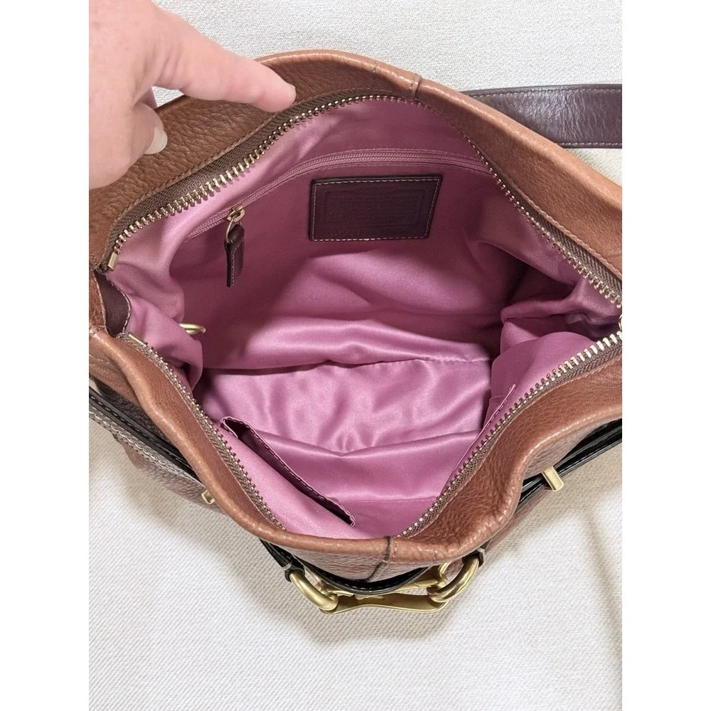 COACH Vintage Hampton‎ Horsebit Burnished Leather Ergo Bag